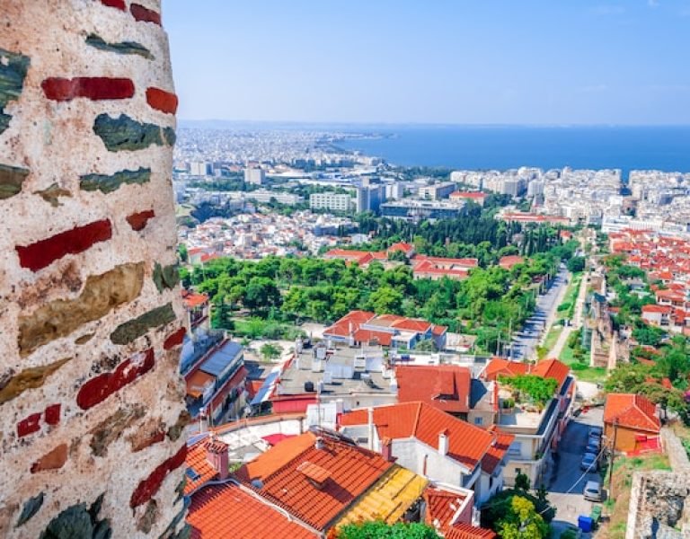 Thessaloniki - View from Ano Poli (Old Town)